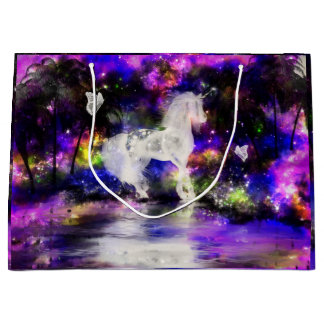 ユニコーンのギフトバッグ ラージペーパーバッグ