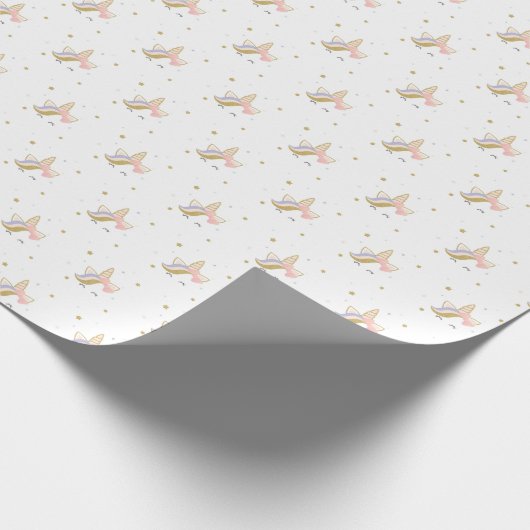 ユニコーンのギフト用包装紙の紙 ラッピングペーパー (角)