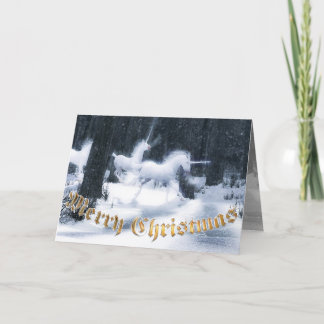 ユニコーンのクリスマスカード シーズンカード