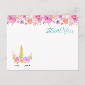 ユニコーンのサンキューカード サンキューカード