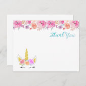 ユニコーンのサンキューカード サンキューカード (正面/裏面)