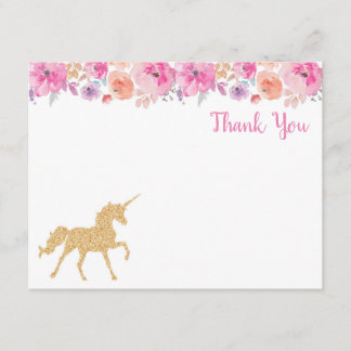 ユニコーンのサンキューカード サンキューカード