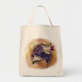 ユニコーンのショッピング トートバッグ (正面)