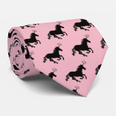ユニコーンのシルエット ネクタイ (ロール)