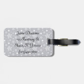 ユニコーンのシルエット ラゲッジタグ (裏面横)