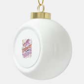ユニコーンのスターダストが私の血管に Whimsical Merch デザイン セラミックボールオーナメント (右)
