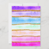 ユニコーンのスライムとフラプチーノの誕生日の招待 招待状 (裏面)