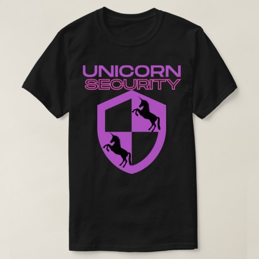 ユニコーンのセキュリティ1 Tシャツ (デザイン正面)