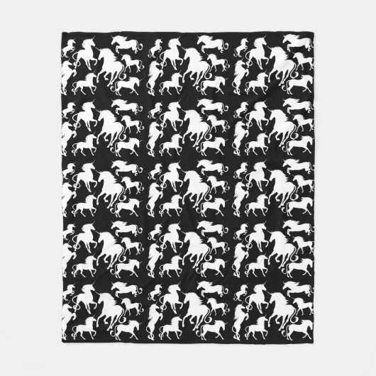 ユニコーンのセット フリースブランケット (正面)