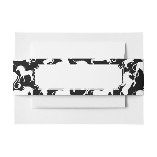 ユニコーンのセット 招待状ベリーバンド (正面例)