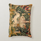 ユニコーンのタペストリーが伝説の神話を見つけた アクセントクッション (裏面(縦))