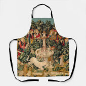 ユニコーンのタペストリーが伝説の神話を見つけた エプロン (正面)
