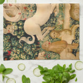 ユニコーンのタペストリーが伝説の神話を見つけた キッチンタオル (折り畳み)