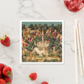 ユニコーンのタペストリーが伝説の神話を見つけた スタンダードカクテルナプキン (インサイチュ)