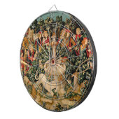 ユニコーンのタペストリーが伝説の神話を見つけた ダーツボード (正面右)