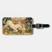 ユニコーンのタペストリーが伝説の神話を見つけた ラゲッジタグ (正面横)