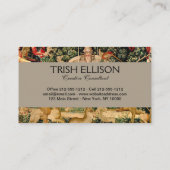 ユニコーンのタペストリーが伝説の神話を見つけた 名刺 (裏面)