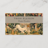 ユニコーンのタペストリーが伝説の神話を見つけた 名刺 (正面)