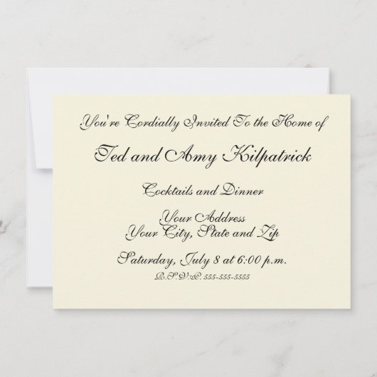 ユニコーンのタペストリーが伝説の神話を見つけた 招待状 (裏面)