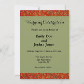 ユニコーンのタペストリー 女 伝説 中世 招待状 (正面)