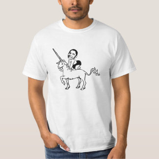 ユニコーンのティーのベビーオバマ Tシャツ