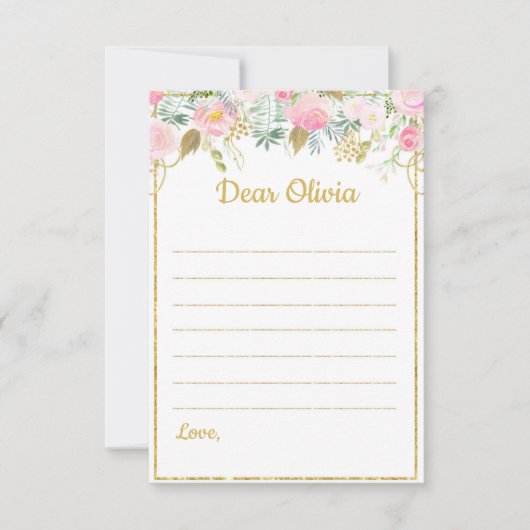 ユニコーンのテーマのタイムカプセルのノート ノートカード (正面)