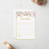 ユニコーンのテーマのタイムカプセルのノート ノートカード (正面/裏面インサイチュ)