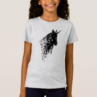 ユニコーンのデザインの白はTシャツをからかいます Tシャツ