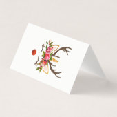 ユニコーンのトナカイの枝角/クリスマスの花 (正面)