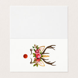 ユニコーンのトナカイの枝角/クリスマスの花