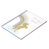 ユニコーンのノート、学校のノート ノートブック (左側)