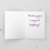 ユニコーンのハッピーバースデーカード カード (内部)