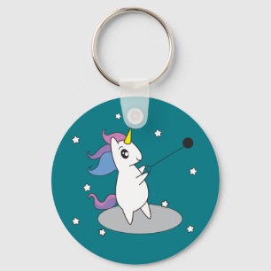 ユニコーンのハンマー投げの陸上競技Keychain キーホルダー