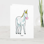 ユニコーンのバブルガム カード (裏面)