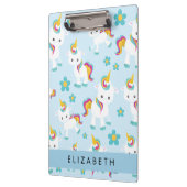 ユニコーンのパターン,かわいいユニコーン,あなたの名前 クリップボード (左)