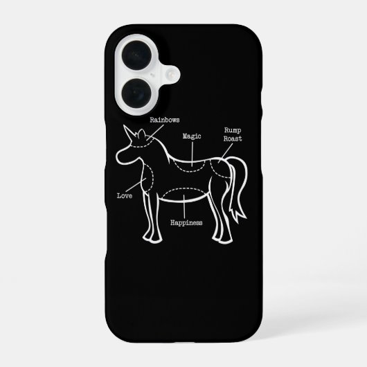 ユニコーンのパーツ iPhone 7 カバー (裏面)
