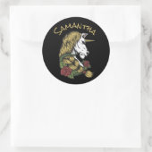 ユニコーンのパーティーで魔法を体験しよう ラウンドシール (バッグ)