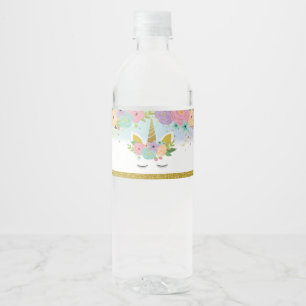 ユニコーンのパーティーの水差しのラベル ペットボトルラベル