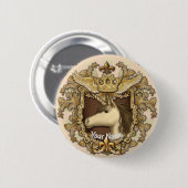 ユニコーンのピンのボタン 缶バッジ (正面&裏面)