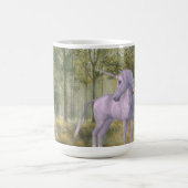 ユニコーンのファンタジーの芸術 コーヒーマグカップ (中央)