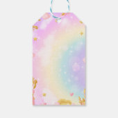 ユニコーンのプリンセス ギフトタグ、サマサの誕生日 ギフトタグ (裏面)