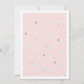 ユニコーンのベビーシャワー 招待状 (裏面)