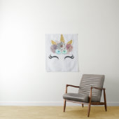 ユニコーンのベビーシャワー、誕生日、部屋の装飾用背景 タペストリー (インサイチュ)