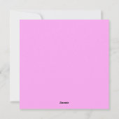 ユニコーンのホリデーカード シーズンカード (裏面)