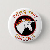 ユニコーンのボタンピンを恐れる 缶バッジ (正面)