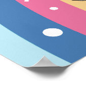 ユニコーンのポスターブルー ポスター (角)