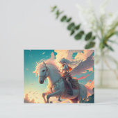 ユニコーンのポストカードで魔法のメッセージを送ろう ポストカード (スタンド正面)