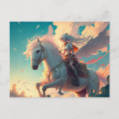 ユニコーンのポストカードで魔法のメッセージを送ろう ポストカード (正面)