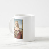 ユニコーンのマグを持つRaphaelの女性 コーヒーマグカップ (正面左)