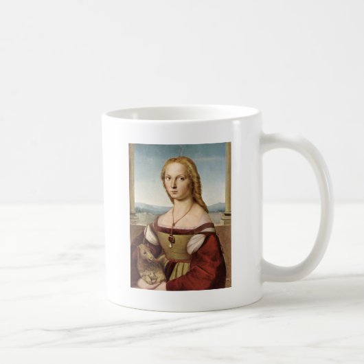 ユニコーンのマグを持つRaphaelの女性 コーヒーマグカップ (右)